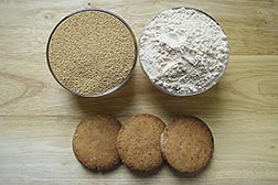 Hemp cookies and flour